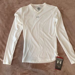 NWT Under Armour White Long Sleeve Shirt